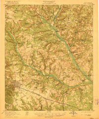 Aiken South Carolina Historical topographic map, 1:62500 scale, 15 X 15 Minute, Year 1921
