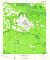Andrews South Carolina Historical topographic map, 1:24000 scale, 7.5 X 7.5 Minute, Year 1943