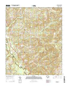 Angelus South Carolina Current topographic map, 1:24000 scale, 7.5 X 7.5 Minute, Year 2014