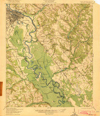 Augusta Georgia Historical topographic map, 1:62500 scale, 15 X 15 Minute, Year 1921