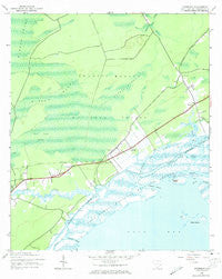 Awendaw South Carolina Historical topographic map, 1:24000 scale, 7.5 X 7.5 Minute, Year 1943