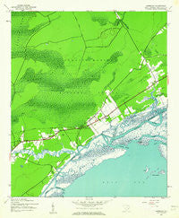 Awendaw South Carolina Historical topographic map, 1:24000 scale, 7.5 X 7.5 Minute, Year 1943