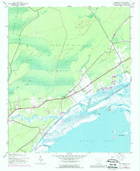 Awendaw South Carolina Historical topographic map, 1:24000 scale, 7.5 X 7.5 Minute, Year 1943