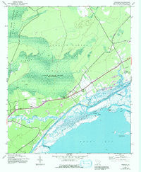 Awendaw South Carolina Historical topographic map, 1:24000 scale, 7.5 X 7.5 Minute, Year 1943