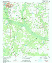 Barnwell South Carolina Historical topographic map, 1:24000 scale, 7.5 X 7.5 Minute, Year 1979
