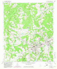 Batesburg South Carolina Historical topographic map, 1:24000 scale, 7.5 X 7.5 Minute, Year 1964