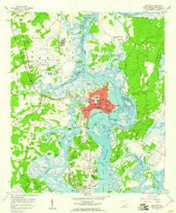 Beaufort South Carolina Historical topographic map, 1:24000 scale, 7.5 X 7.5 Minute, Year 1958