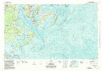 Beaufort South Carolina Historical topographic map, 1:100000 scale, 30 X 60 Minute, Year 1978