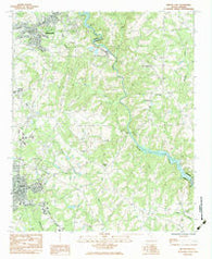 Belton East South Carolina Historical topographic map, 1:24000 scale, 7.5 X 7.5 Minute, Year 1983