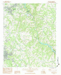 Belton East South Carolina Historical topographic map, 1:24000 scale, 7.5 X 7.5 Minute, Year 1983
