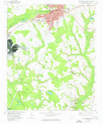 Bennettsville South South Carolina Historical topographic map, 1:24000 scale, 7.5 X 7.5 Minute, Year 1972