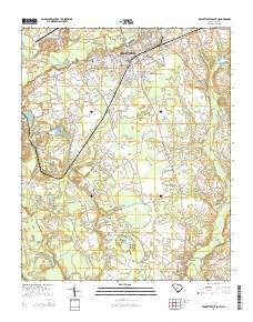 Bennettsville South South Carolina Current topographic map, 1:24000 scale, 7.5 X 7.5 Minute, Year 2014