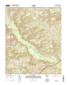 Bethune NW South Carolina Current topographic map, 1:24000 scale, 7.5 X 7.5 Minute, Year 2014