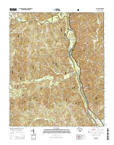 Blair South Carolina Current topographic map, 1:24000 scale, 7.5 X 7.5 Minute, Year 2014