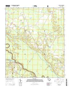 Blakely South Carolina Current topographic map, 1:24000 scale, 7.5 X 7.5 Minute, Year 2014