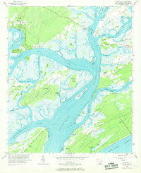 Bluffton South Carolina Historical topographic map, 1:24000 scale, 7.5 X 7.5 Minute, Year 1956