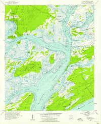 Bluffton South Carolina Historical topographic map, 1:24000 scale, 7.5 X 7.5 Minute, Year 1956