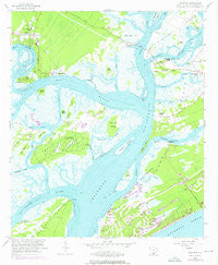 Bluffton South Carolina Historical topographic map, 1:24000 scale, 7.5 X 7.5 Minute, Year 1956