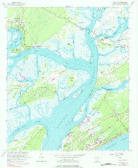 Bluffton South Carolina Historical topographic map, 1:24000 scale, 7.5 X 7.5 Minute, Year 1956