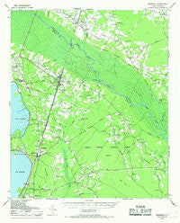 Bonneau South Carolina Historical topographic map, 1:62500 scale, 15 X 15 Minute, Year 1943