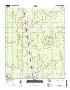 Branchville North South Carolina Current topographic map, 1:24000 scale, 7.5 X 7.5 Minute, Year 2014