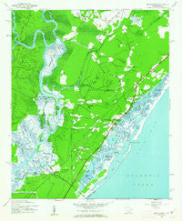 Brookgreen South Carolina Historical topographic map, 1:24000 scale, 7.5 X 7.5 Minute, Year 1943