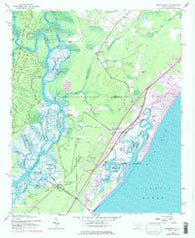 Brookgreen South Carolina Historical topographic map, 1:24000 scale, 7.5 X 7.5 Minute, Year 1943