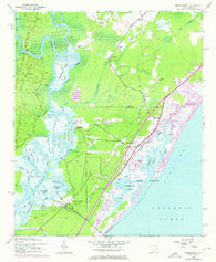 Brookgreen South Carolina Historical topographic map, 1:24000 scale, 7.5 X 7.5 Minute, Year 1943