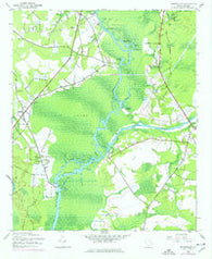 Bucksville South Carolina Historical topographic map, 1:24000 scale, 7.5 X 7.5 Minute, Year 1943