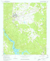 Calhoun Falls South Carolina Historical topographic map, 1:24000 scale, 7.5 X 7.5 Minute, Year 1964