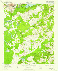 Camden South South Carolina Historical topographic map, 1:24000 scale, 7.5 X 7.5 Minute, Year 1953