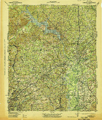 Camden South Carolina Historical topographic map, 1:125000 scale, 30 X 30 Minute, Year 1942