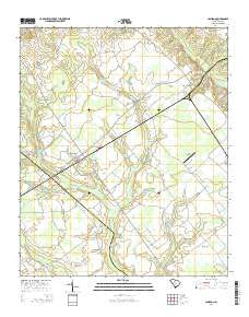 Cameron South Carolina Current topographic map, 1:24000 scale, 7.5 X 7.5 Minute, Year 2014