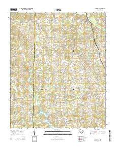 Campobello South Carolina Current topographic map, 1:24000 scale, 7.5 X 7.5 Minute, Year 2014