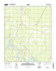 Carvers Bay South Carolina Current topographic map, 1:24000 scale, 7.5 X 7.5 Minute, Year 2014