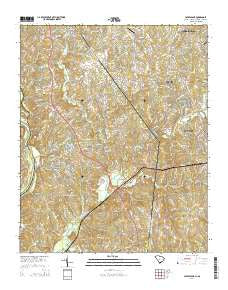Catawba NE South Carolina Current topographic map, 1:24000 scale, 7.5 X 7.5 Minute, Year 2014