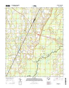 Centenary South Carolina Current topographic map, 1:24000 scale, 7.5 X 7.5 Minute, Year 2014