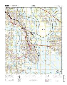 Charleston South Carolina Current topographic map, 1:24000 scale, 7.5 X 7.5 Minute, Year 2014