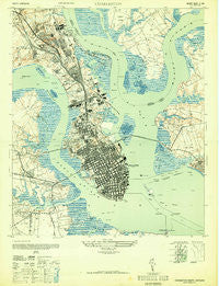 Charleston South Carolina Historical topographic map, 1:24000 scale, 7.5 X 7.5 Minute, Year 1948