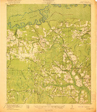 Chicora South Carolina Historical topographic map, 1:62500 scale, 15 X 15 Minute, Year 1921