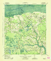 Chicora South Carolina Historical topographic map, 1:62500 scale, 15 X 15 Minute, Year 1943