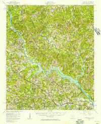 Clarks Hill South Carolina Historical topographic map, 1:62500 scale, 15 X 15 Minute, Year 1941