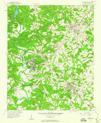Clemson South Carolina Historical topographic map, 1:24000 scale, 7.5 X 7.5 Minute, Year 1951