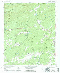 Cleveland South Carolina Historical topographic map, 1:24000 scale, 7.5 X 7.5 Minute, Year 1961