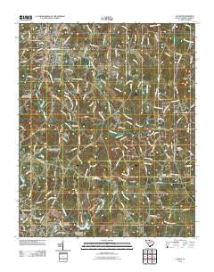 Clover South Carolina Historical topographic map, 1:24000 scale, 7.5 X 7.5 Minute, Year 2011