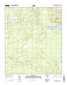 Clubhouse Crossroads South Carolina Current topographic map, 1:24000 scale, 7.5 X 7.5 Minute, Year 2014