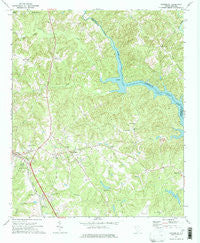 Cokesbury South Carolina Historical topographic map, 1:24000 scale, 7.5 X 7.5 Minute, Year 1971