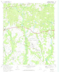 Congaree South Carolina Historical topographic map, 1:24000 scale, 7.5 X 7.5 Minute, Year 1972