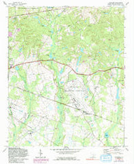 Congaree South Carolina Historical topographic map, 1:24000 scale, 7.5 X 7.5 Minute, Year 1972