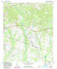 Congaree South Carolina Historical topographic map, 1:24000 scale, 7.5 X 7.5 Minute, Year 1972